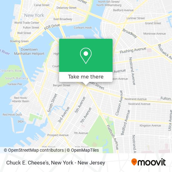 Mapa de Chuck E. Cheese's