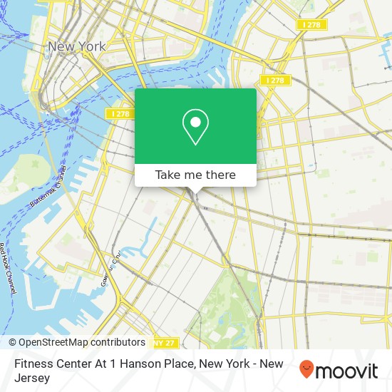 Mapa de Fitness Center At 1 Hanson Place