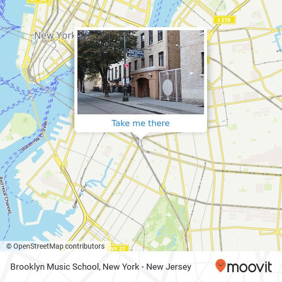 Mapa de Brooklyn Music School