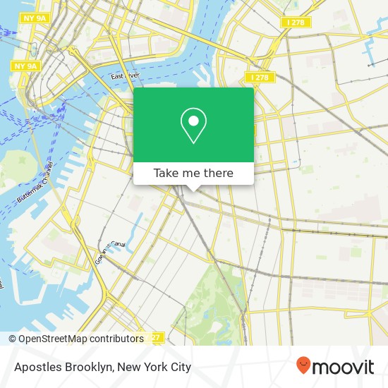 Apostles Brooklyn map