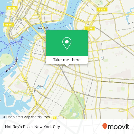 Mapa de Not Ray's Pizza