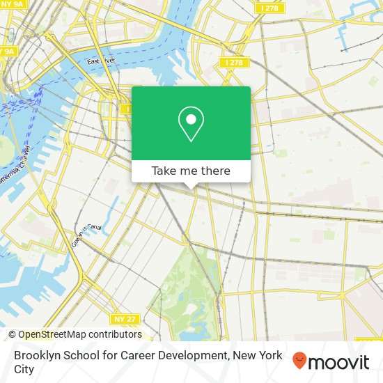 Mapa de Brooklyn School for Career Development