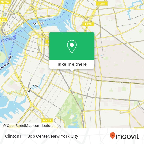 Clinton Hill Job Center map