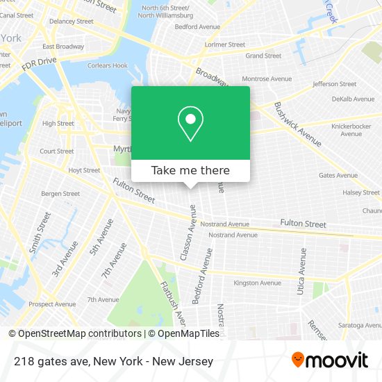 Mapa de 218 gates ave