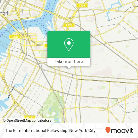 The Elim International Fellowship map