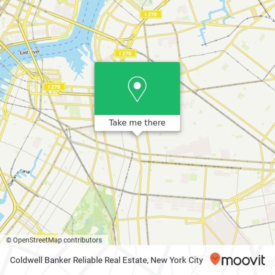 Coldwell Banker Reliable Real Estate map