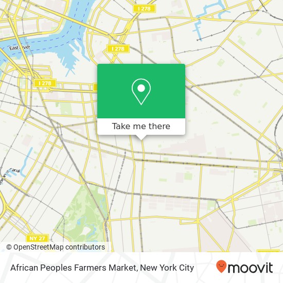 African Peoples Farmers Market map
