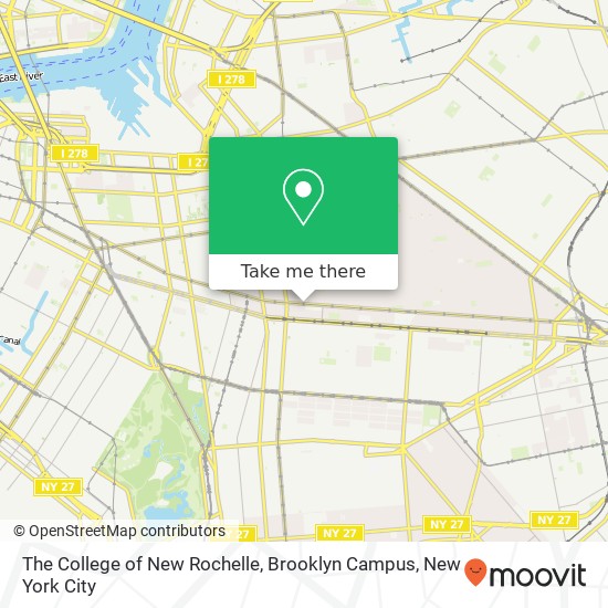 Mapa de The College of New Rochelle, Brooklyn Campus