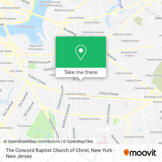 Mapa de The Concord Baptist Church of Christ