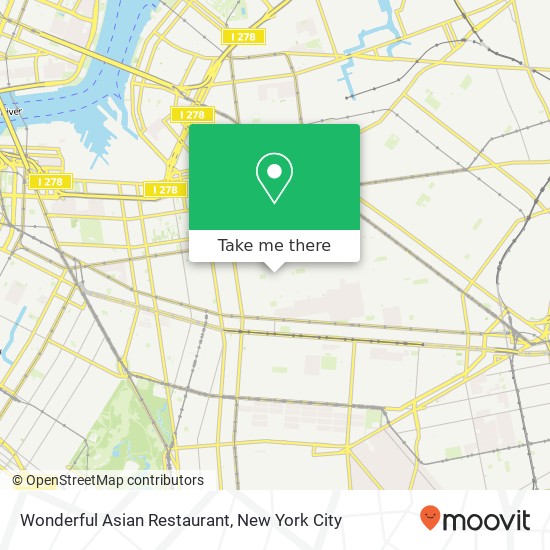 Mapa de Wonderful Asian Restaurant