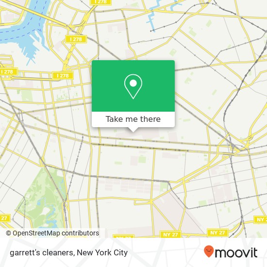 garrett's cleaners map