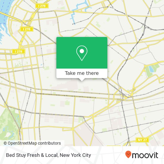 Mapa de Bed Stuy Fresh & Local