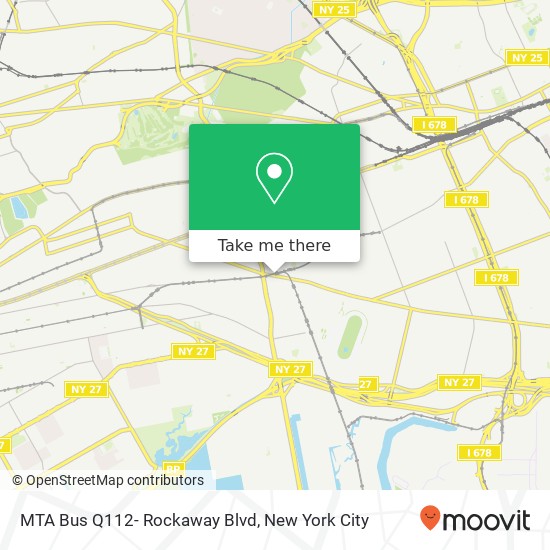 MTA Bus Q112- Rockaway Blvd map