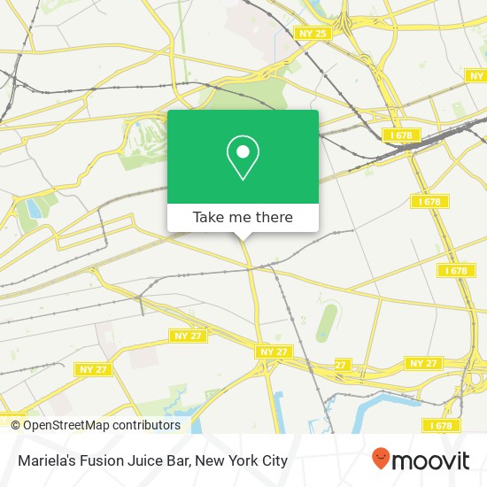 Mariela's Fusion Juice Bar map