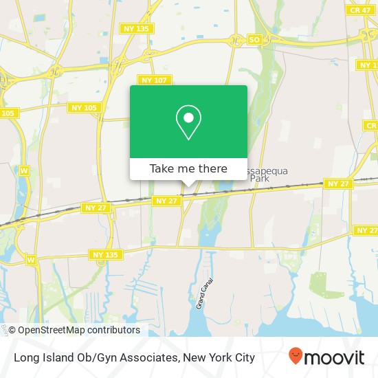 Mapa de Long Island Ob/Gyn Associates