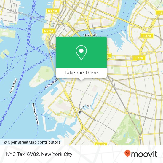 NYC Taxi 6V82 map