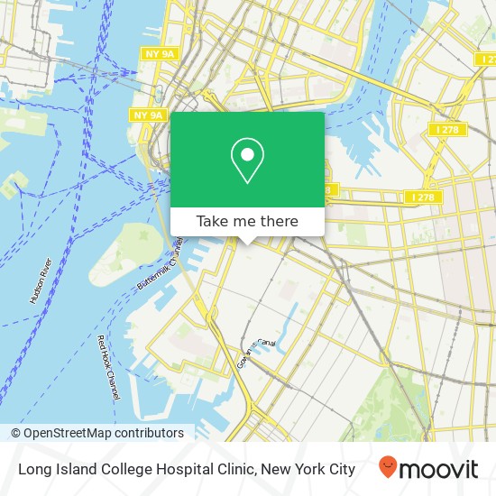 Long Island College Hospital Clinic map