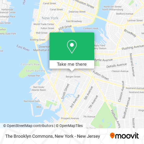 The Brooklyn Commons map
