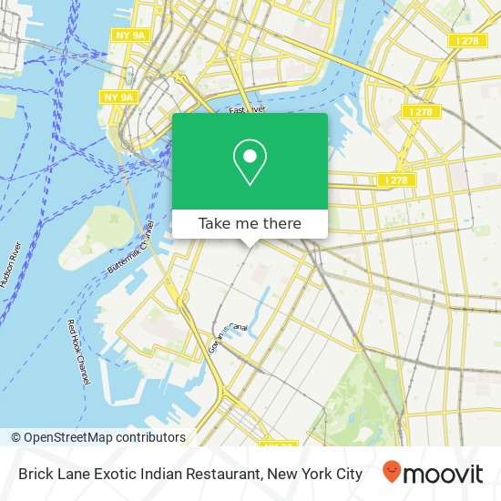 Mapa de Brick Lane Exotic Indian Restaurant