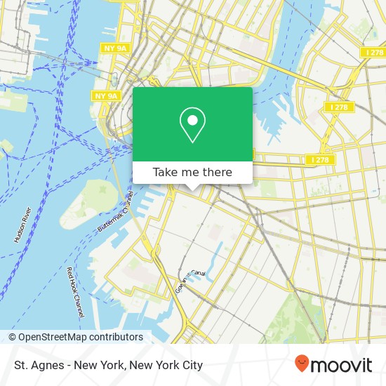 Mapa de St. Agnes - New York