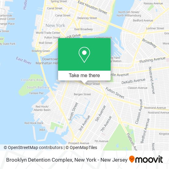 Brooklyn Detention Complex map