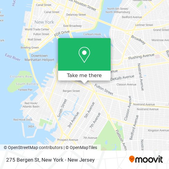 Mapa de 275 Bergen St