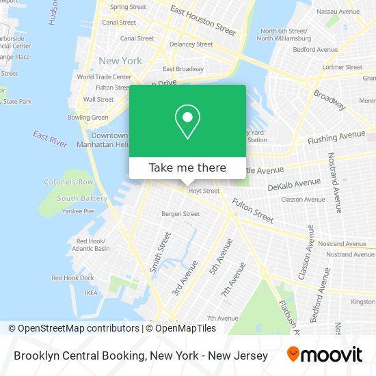 Mapa de Brooklyn Central Booking