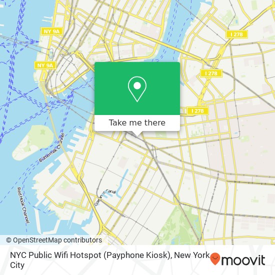 NYC Public Wifi Hotspot (Payphone Kiosk) map