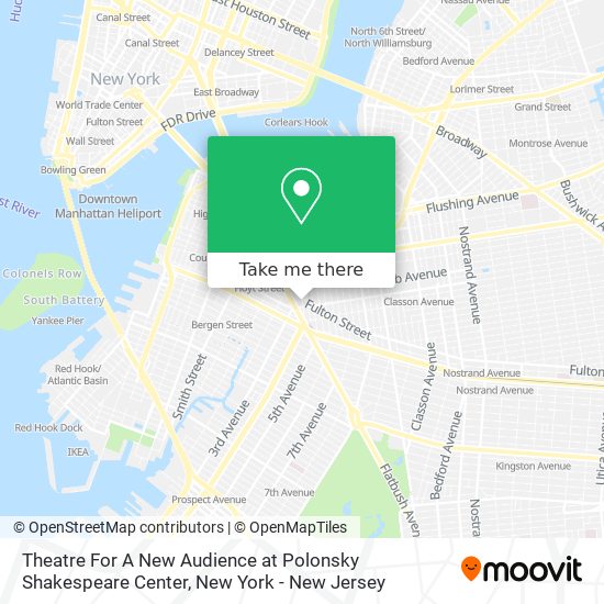 Theatre For A New Audience at Polonsky Shakespeare Center map