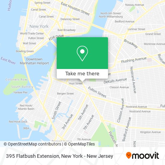Mapa de 395 Flatbush Extension