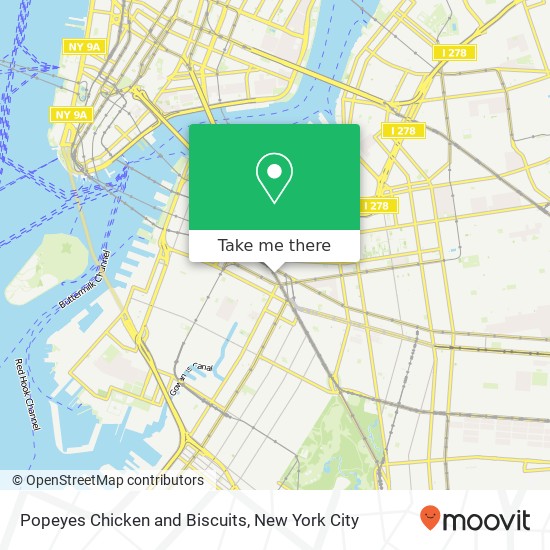 Popeyes Chicken and Biscuits map