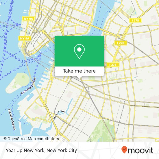 Mapa de Year Up New York