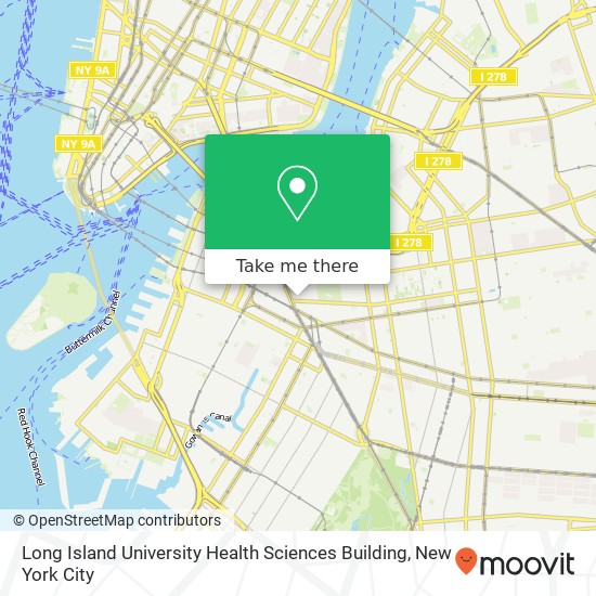 Mapa de Long Island University Health Sciences Building