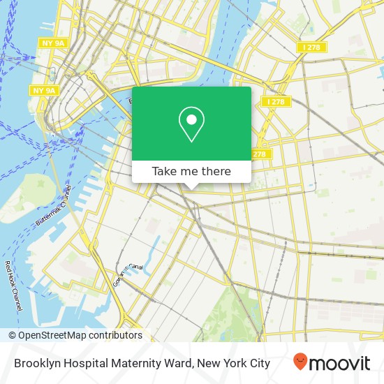 Mapa de Brooklyn Hospital Maternity Ward