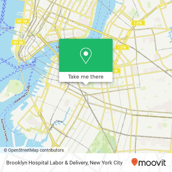 Brooklyn Hospital Labor & Delivery map