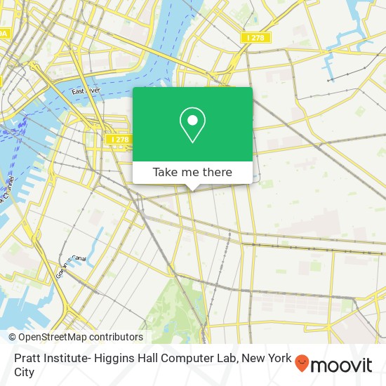 Mapa de Pratt Institute- Higgins Hall Computer Lab