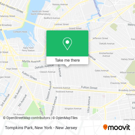 Mapa de Tompkins Park