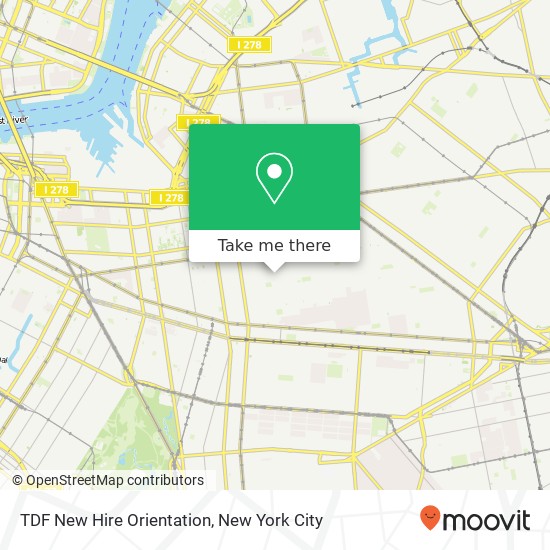 TDF New Hire Orientation map