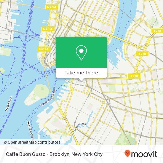 Caffe Buon Gusto - Brooklyn map