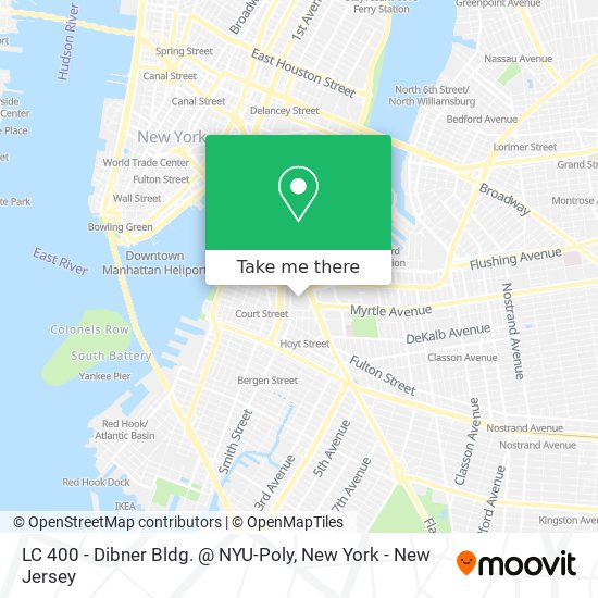 LC 400 - Dibner Bldg. @ NYU-Poly map
