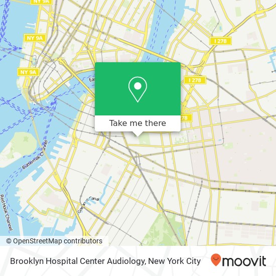 Brooklyn Hospital Center Audiology map