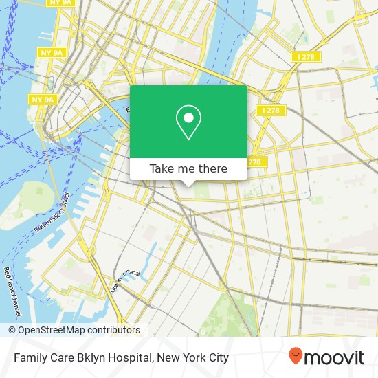 Mapa de Family Care Bklyn Hospital