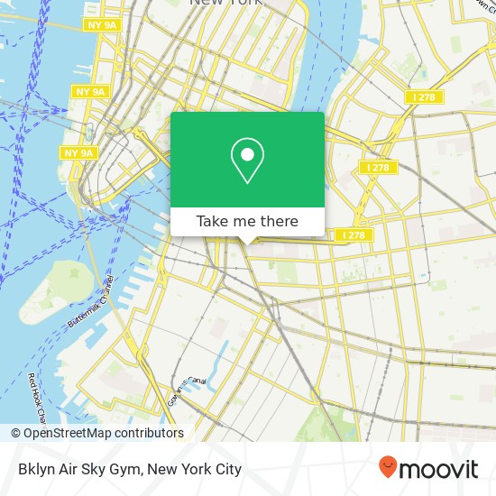 Bklyn Air Sky Gym map