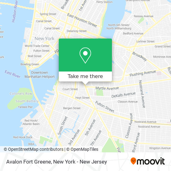 Avalon Fort Greene map