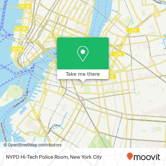 NYPD Hi-Tech Police Room map