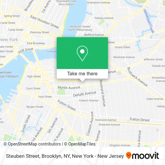 Steuben Street, Brooklyn, NY map