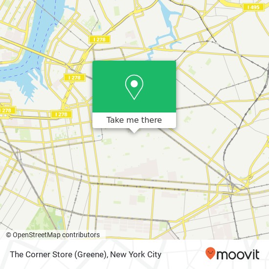 Mapa de The Corner Store (Greene)