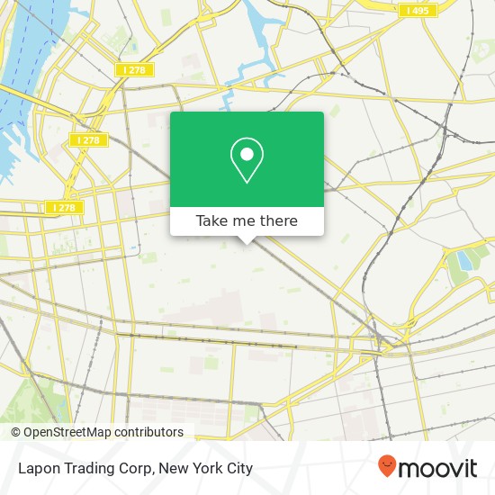 Lapon Trading Corp map