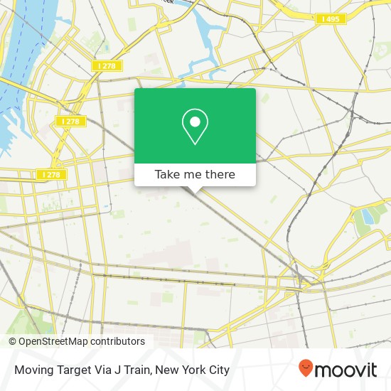 Moving Target Via J Train map
