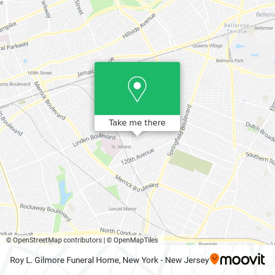 Roy L. Gilmore Funeral Home map